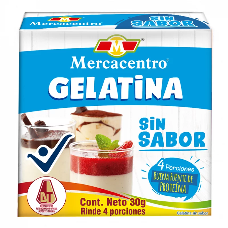 Gelatina Mercacentro Sin Sabor 30 g