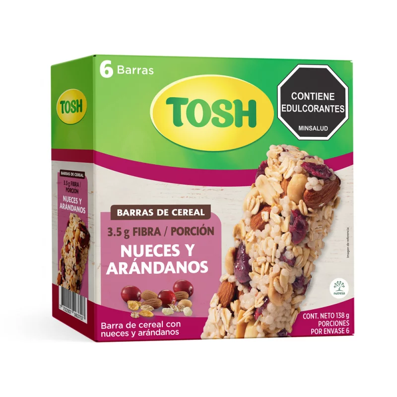 Granola Tosh 6 Barras Arándanos 138 g