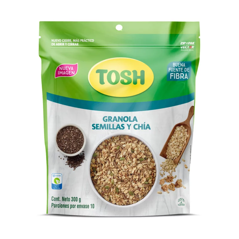 Granola Tosh Artesanal Semillas Chia x 300 g