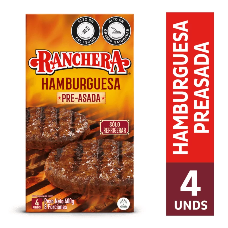 Hamburguesa Ranchera Zenu 400 g