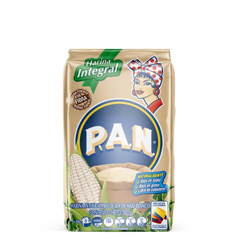 Harina Pan Integral Blanca 500 g