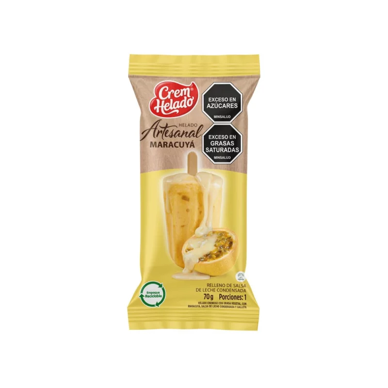 Helado Artesanal Crem Helado Maracuya x 70 g