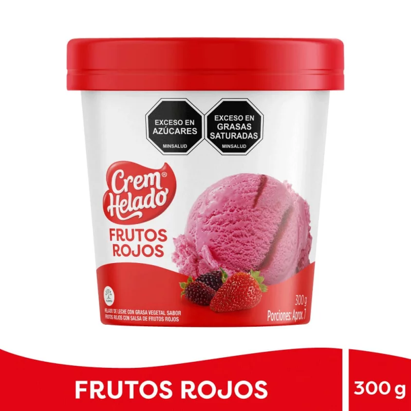 Helado Crem Helado Frutos Rojos 1/2 L x 300 g