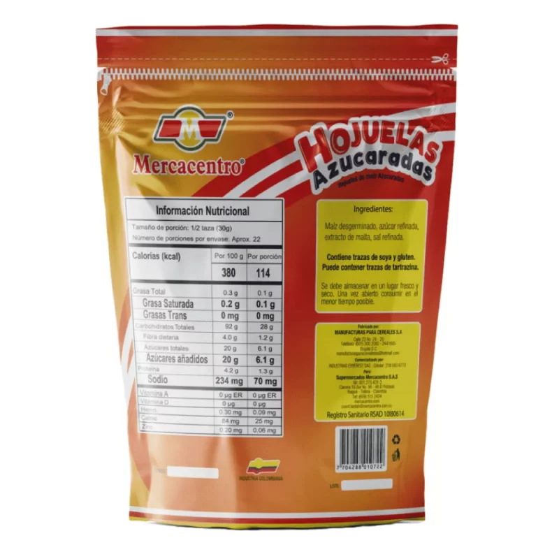 Hojuelas Azúcaradas Mercacentro x 650 g