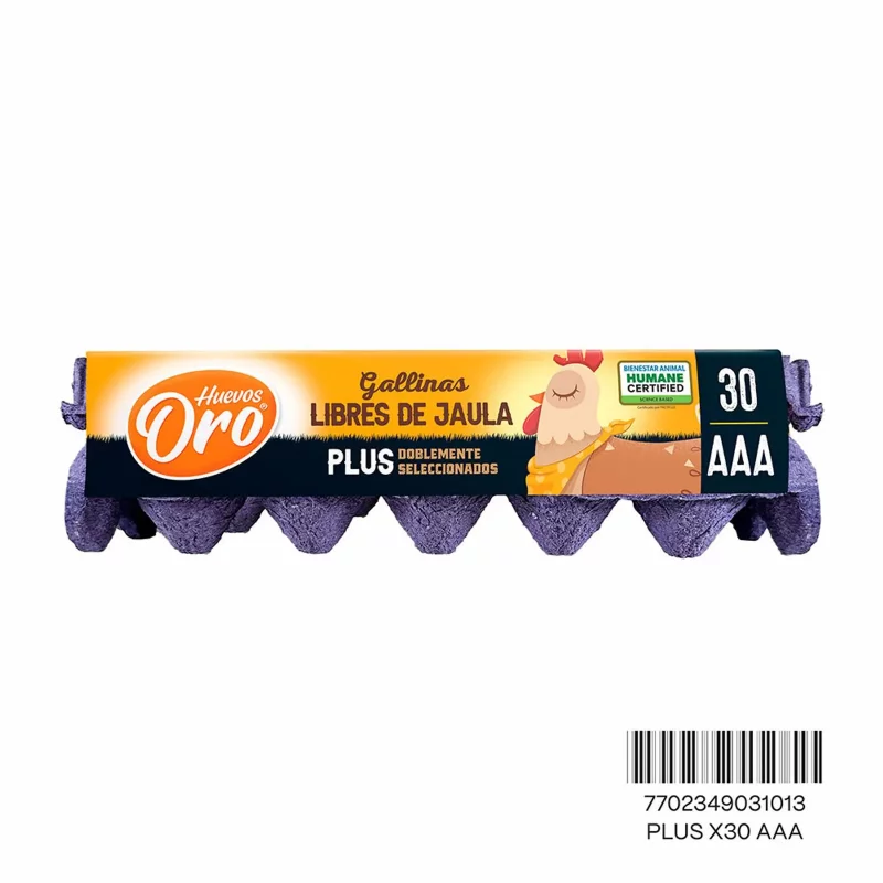 Huevos Oro Plus x 30 und AAA Rojo