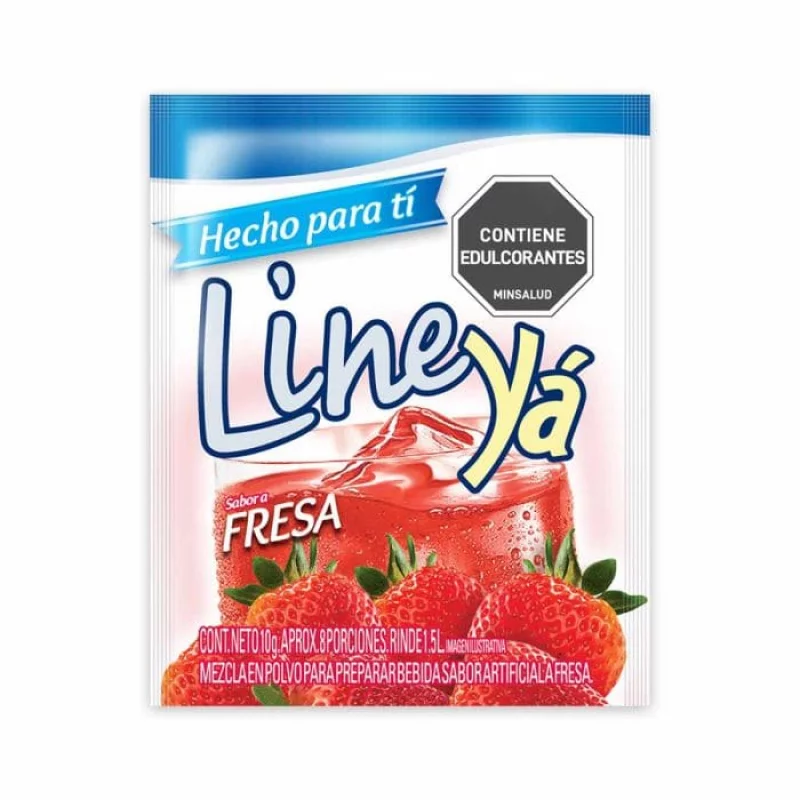 Instantáneo Lineya Fresa 1.5 Litros Sobre x 10 g