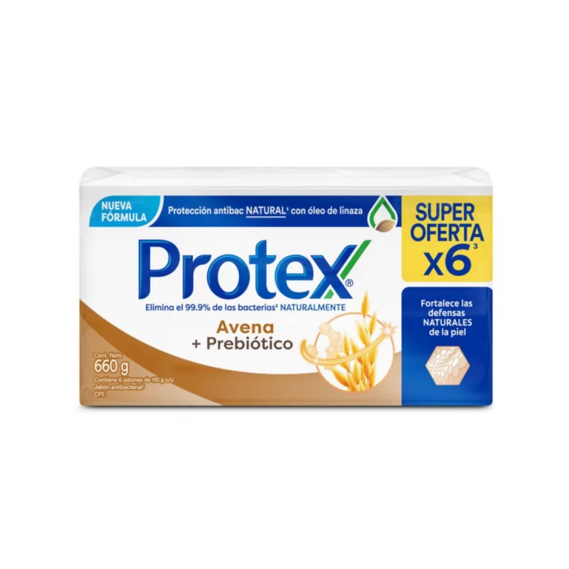 Jabón Antibacterial en barra Protex Avena 6x110g (PSMT)