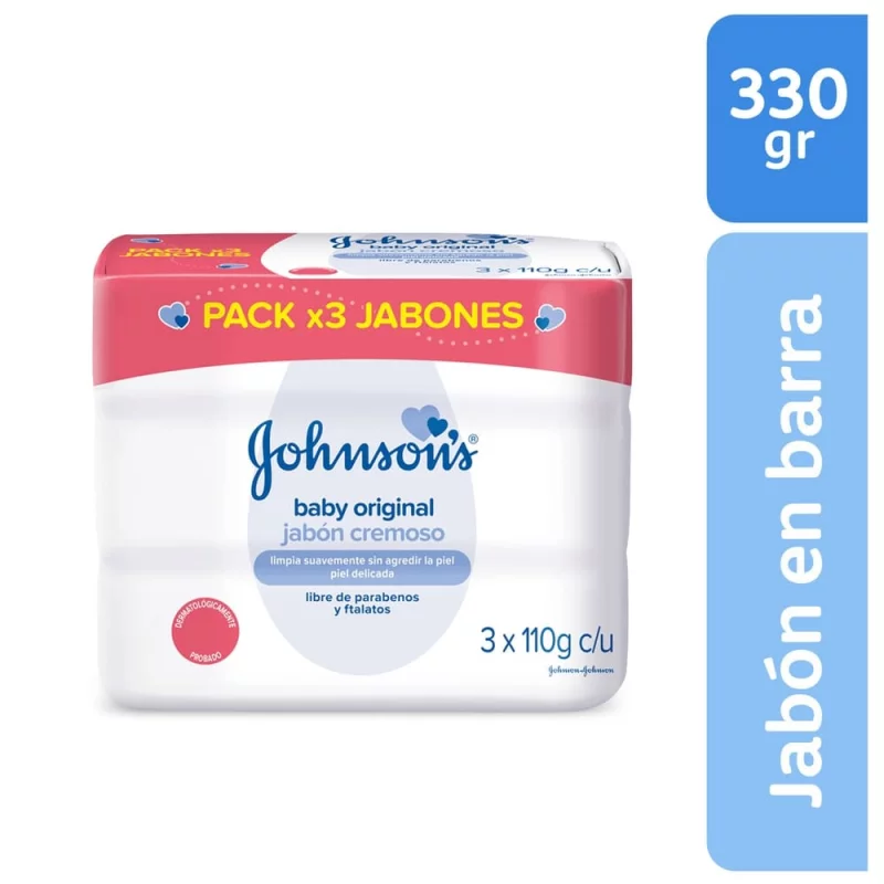 Jabón Johnson Baby 3X110 g Original