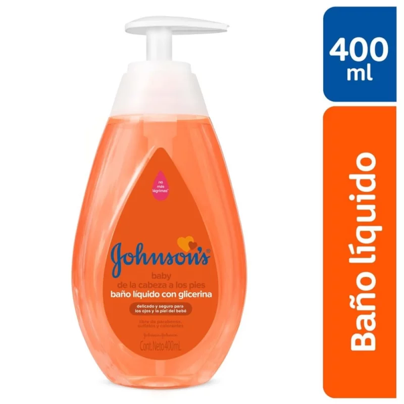Jabón Johnson Baby 400 ml Líquido Pies A Cabeza