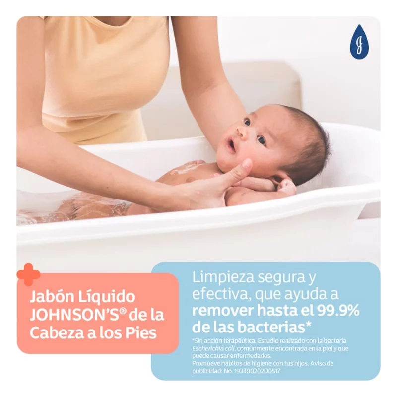Jabón Johnson Baby 400 ml Líquido Pies A Cabeza