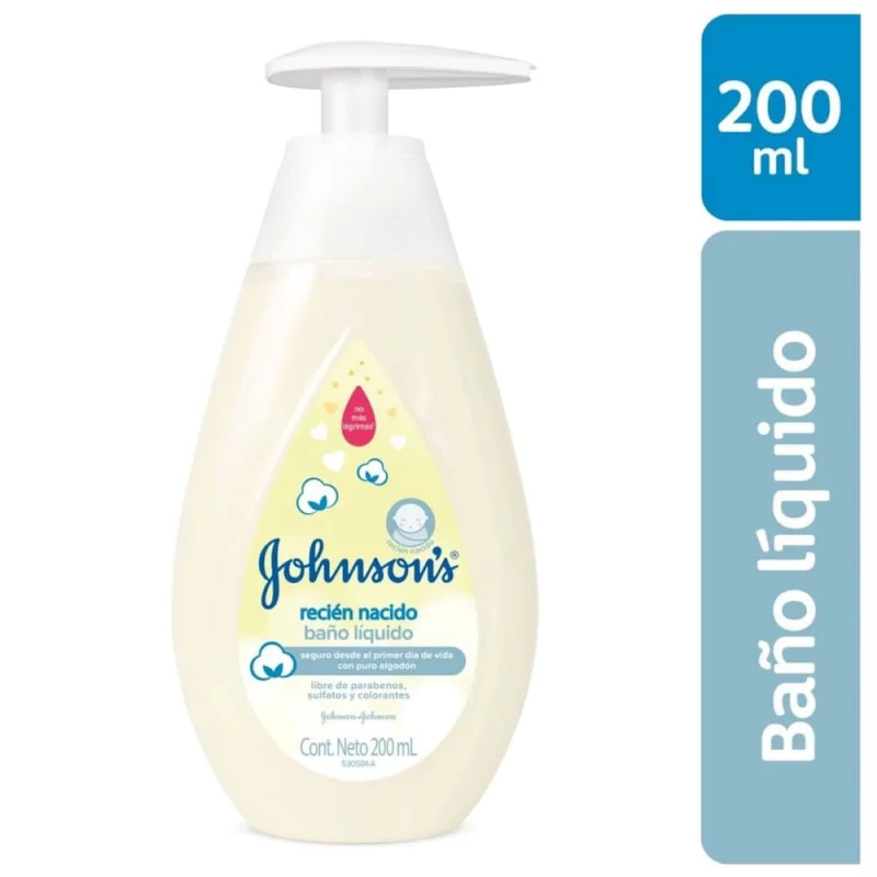 Jabón Johnson Baby Líquido 200 ml Recién Nacido