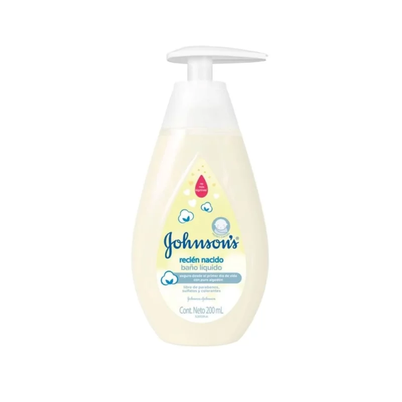 Jabón Johnson Baby Líquido 200 ml Recién Nacido