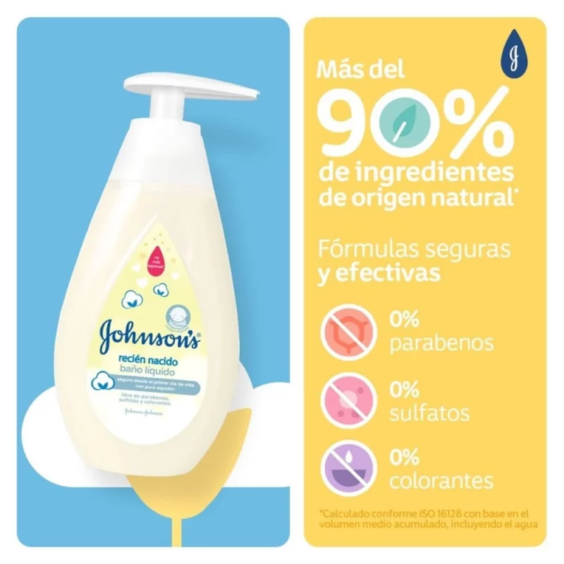 Jabón Johnson Baby Líquido 200 ml Recién Nacido