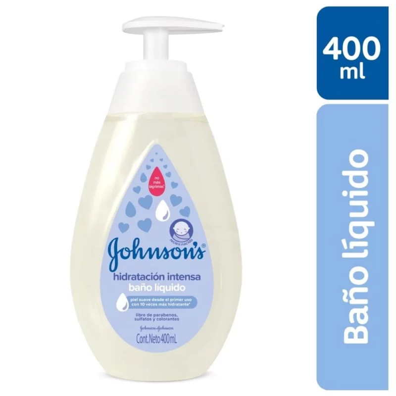 Jabón Johnson Baby Líquido 400 ml Hidratación Intensiva