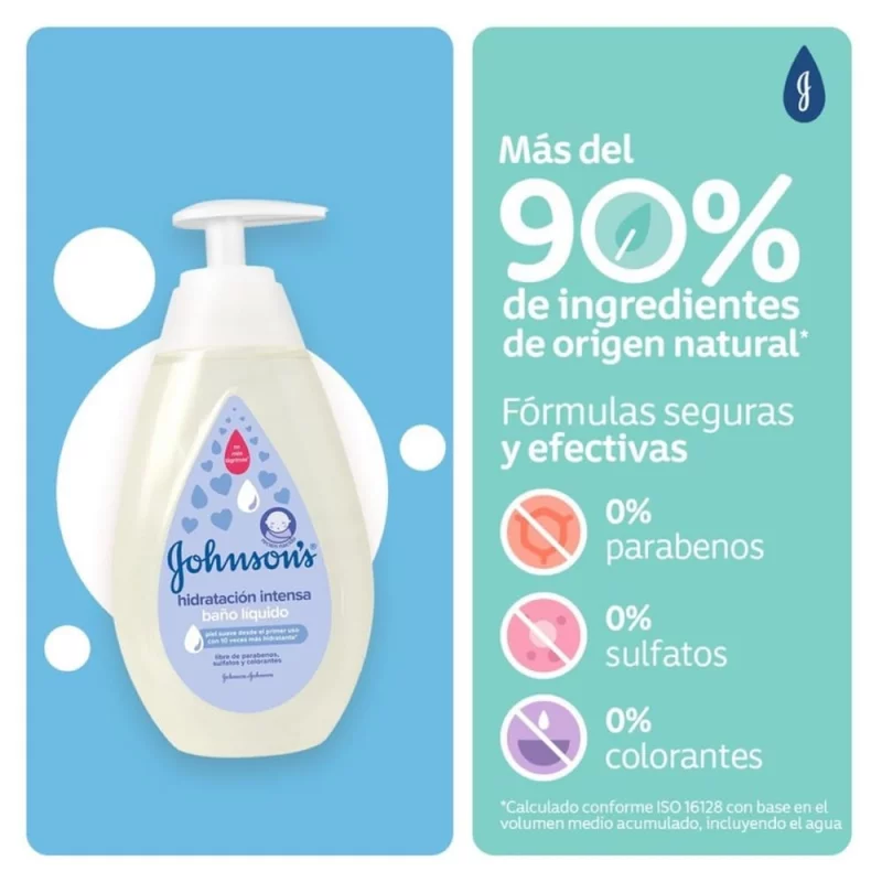 Jabón Johnson Baby Líquido 400 ml Hidratación Intensiva