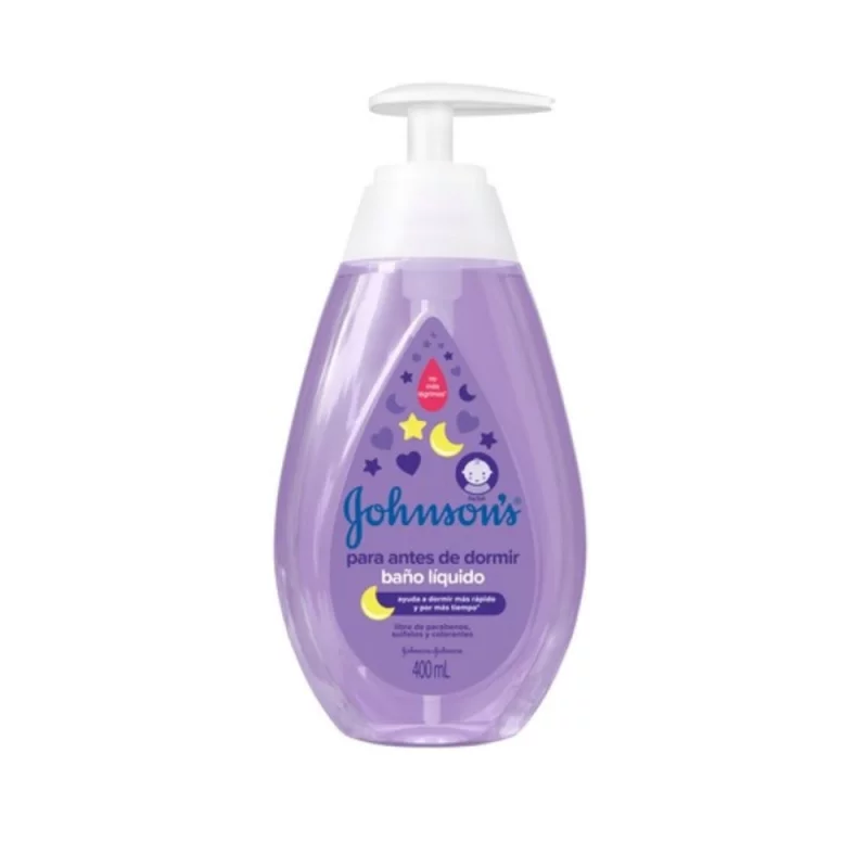 Jabon Johnson Baby Líquido x 400 ml Antes Dedormi