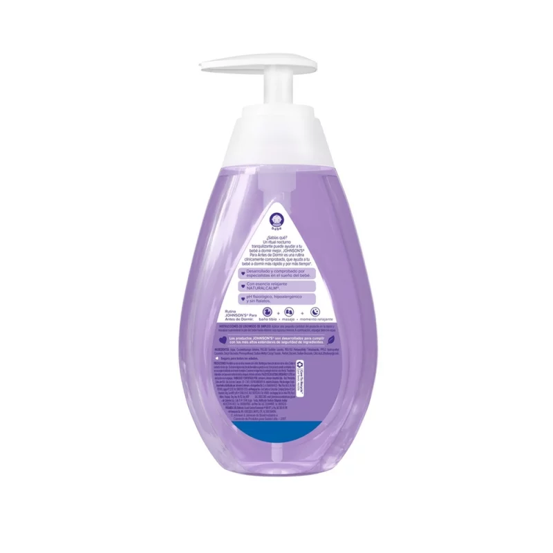 Jabon Johnson Baby Líquido x 400 ml Antes Dedormi