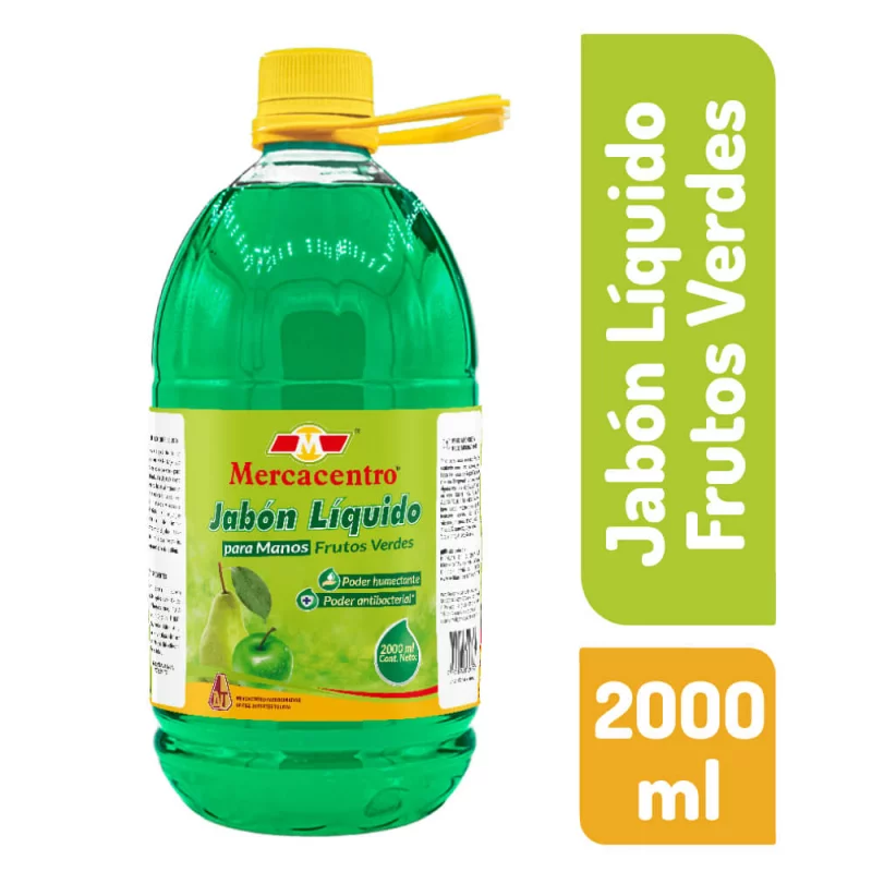 Jabón Líquido Mercacentro Frutos Verdes 2000 ml