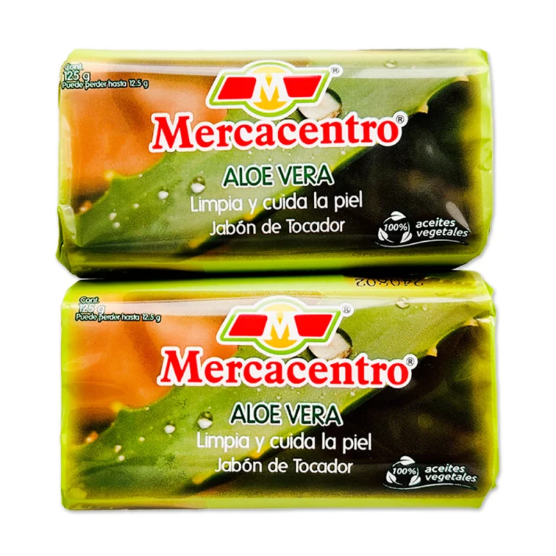Jabón Mercacentro Aloe Vera 2 x 125 g