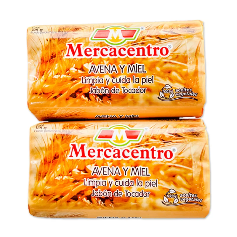 Jabón Mercacentro Avena Y Miel 2 x 125 g