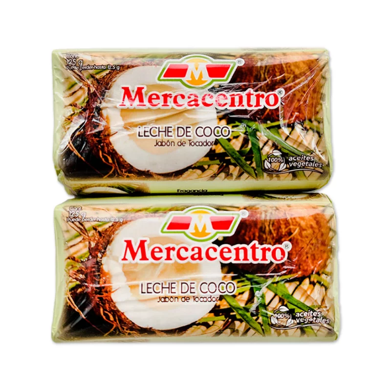 Jabón Mercacentro Leche De Coco 2 x 125 g
