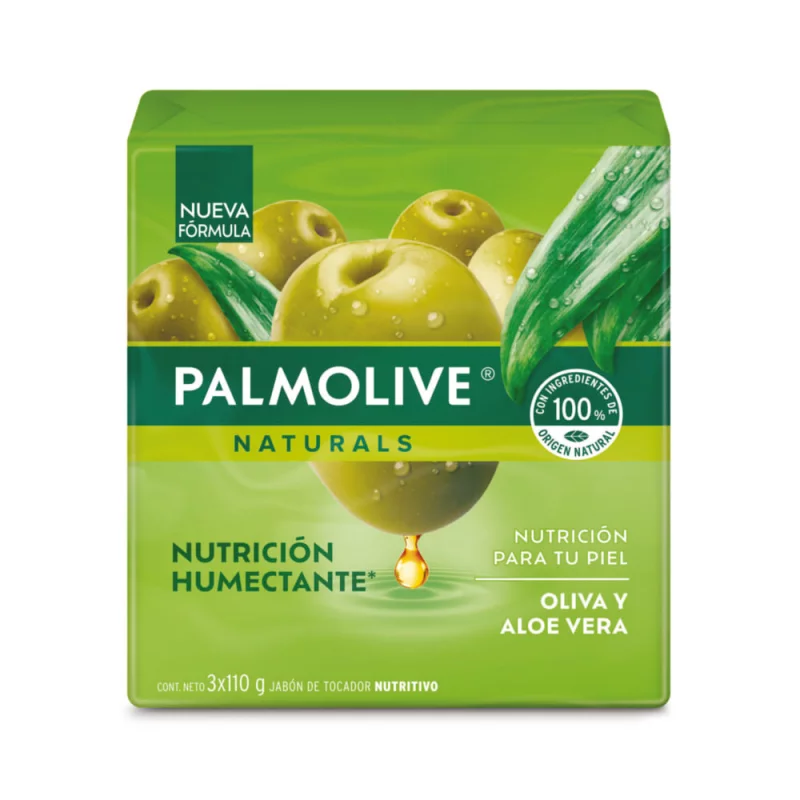 Jabon Palmolive Aloe Y Oliva 3 x 110 g