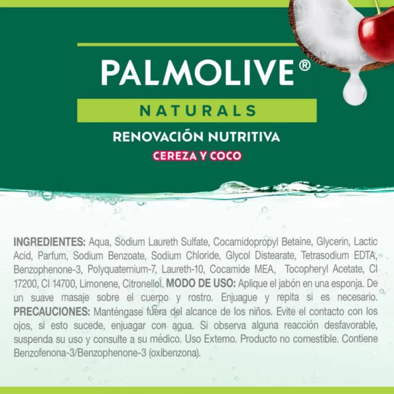 Jabon Palmolive Liquido Cereza Y Coco x 390 ml