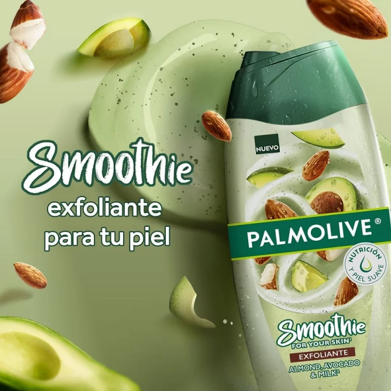 Jabón Palmolive Líquido Smoothies Aguacate y Almendras x 390 ml