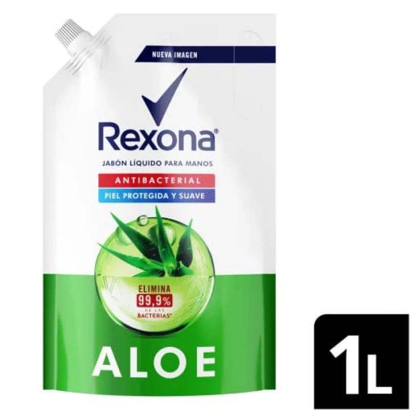 Jabon Rexona Liquido Antibacterial Aloe Vera x 1000 ml