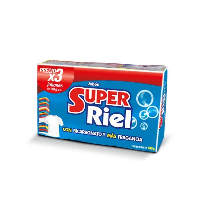 Jabón Super Riel 3 x 280 g