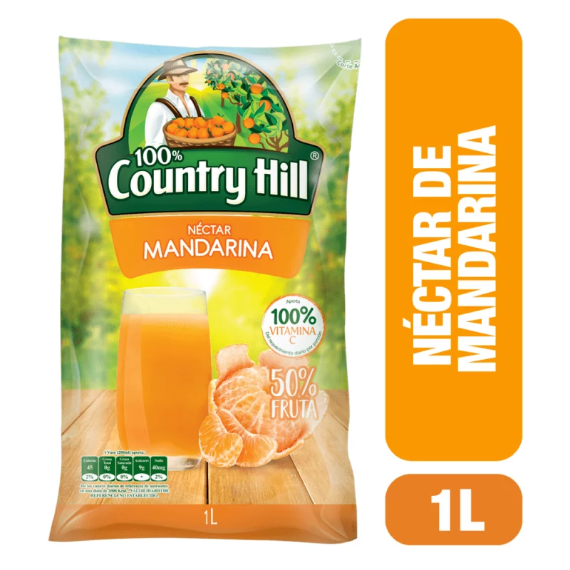 Jugo Country Hill Bolsa Mandarina 1000 ml