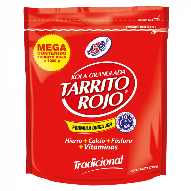Kola Granulada Tarrito Rojo Pague 1000 g -  Lleve 1200 g Doypack