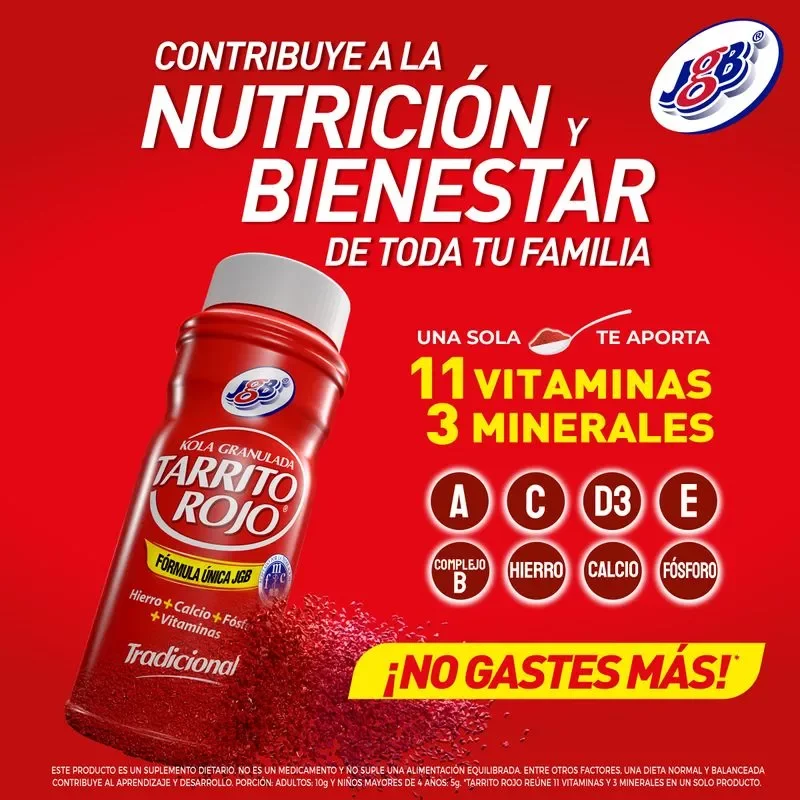 Kola Granulada Tarrito Rojo Tradicional 135 g