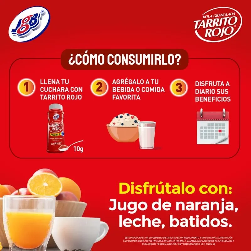 Kola Granulada Tarrito Rojo Tradicional 135 g