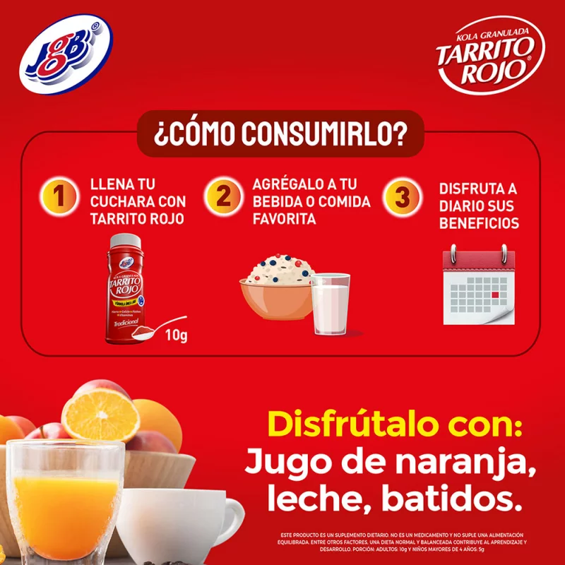 Kola Granulada Tarrito Rojo x 330 g Tradicional