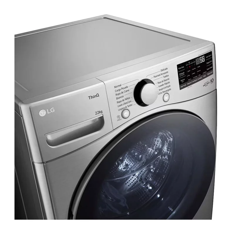 Lavadora LG 22 kg Gris WM22VV26R.ASSECOL
