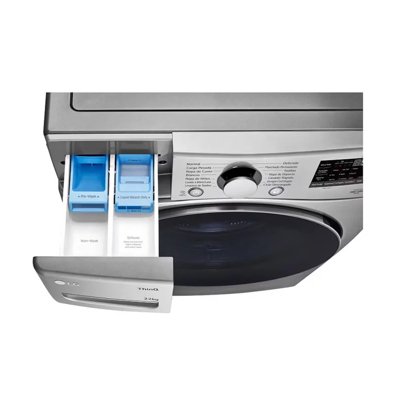 Lavadora LG 22 kg Gris WM22VV26R.ASSECOL