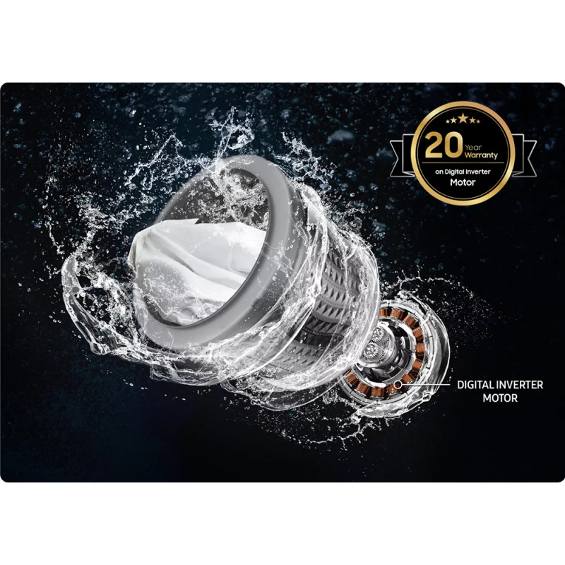 Lavadora Samsung Carga Superior 19 kg Gris WA19CG6441BDCO