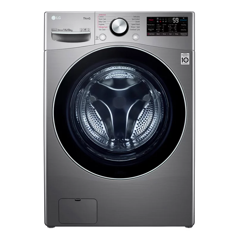 Lavadora Secadora LG Carga Frontal 16 kg WD16EG2S6 Gris