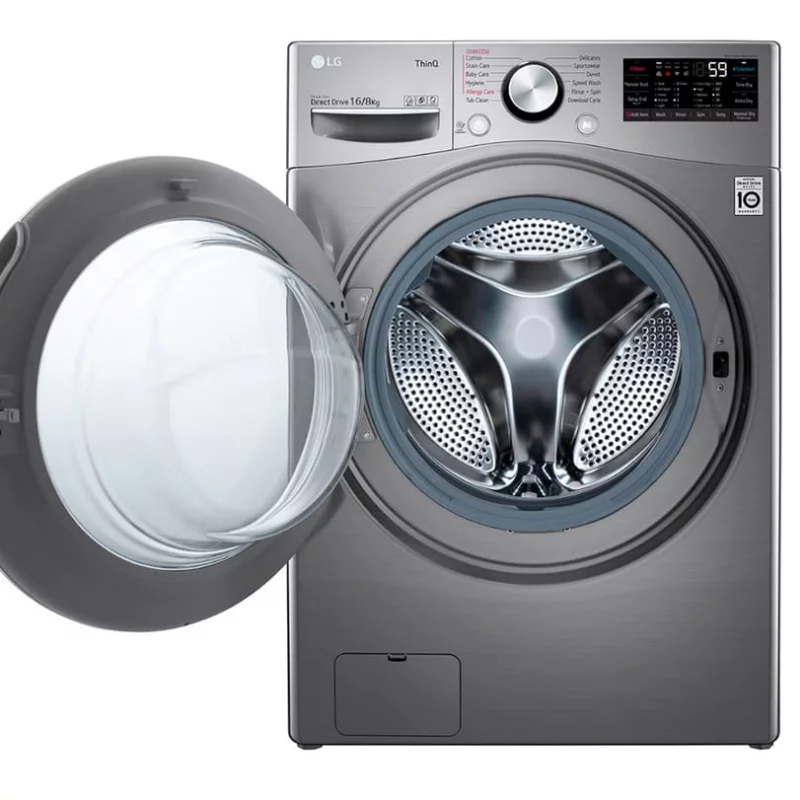 Lavadora Secadora LG Carga Frontal 16 kg WD16EG2S6 Gris