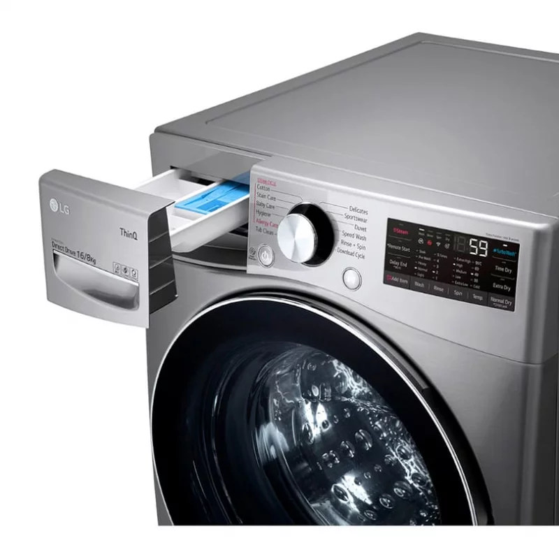 Lavadora Secadora LG Carga Frontal 16 kg WD16EG2S6 Gris