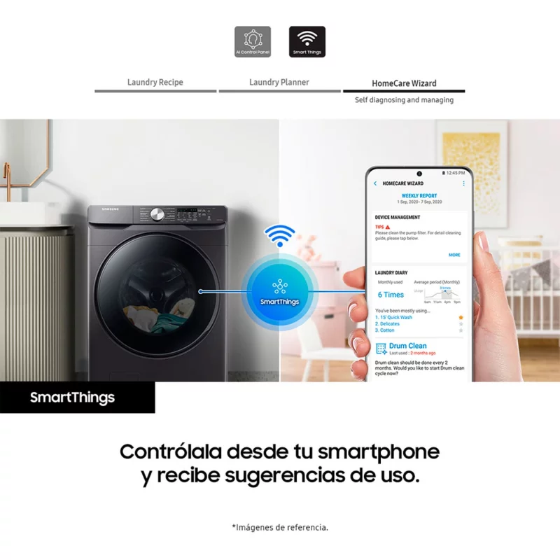 Lavadora Secadora Samsung 18 kg WD18T6000GV