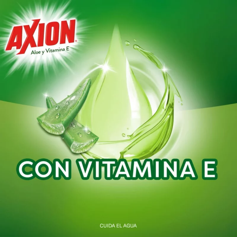 Lavaplatos en Crema Axion Aloe y Vitamina E 450g x 2und