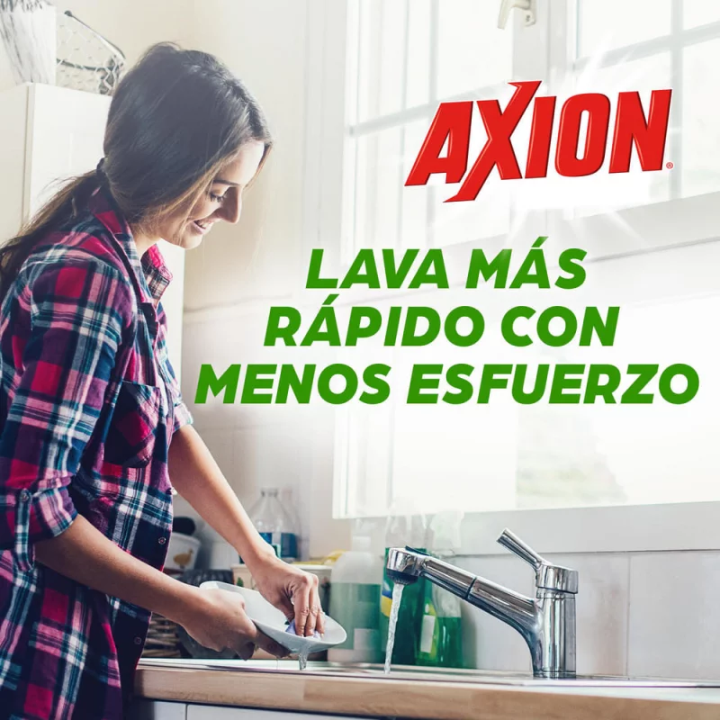 Lavaplatos en Crema Axion Limón 450 g x 3
