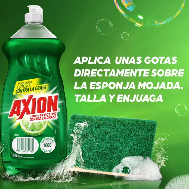 Lavaplatos Líquido Axion Limón 750ml