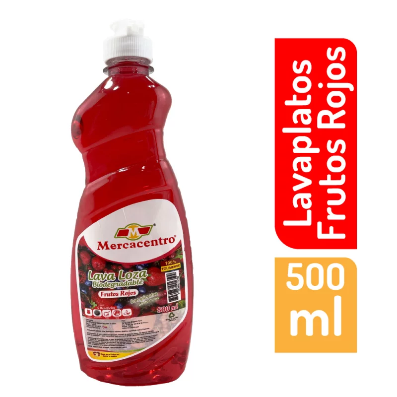 Lavaplatos Mercacentro Frutos Rojos 500 ml