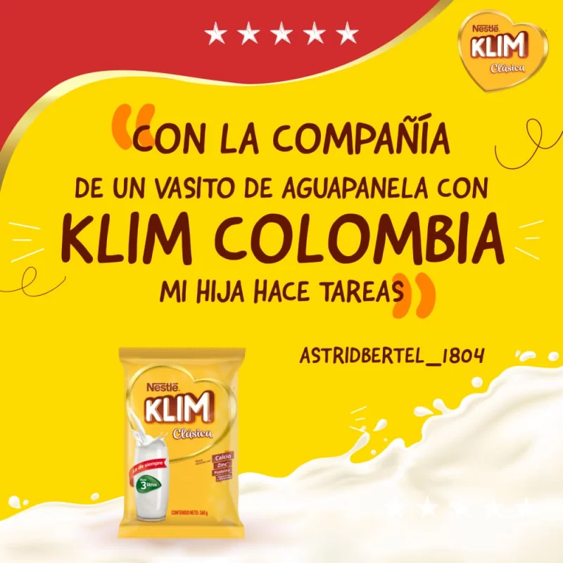 Leche Klim Entera Fortificada Bolsa 2400 g