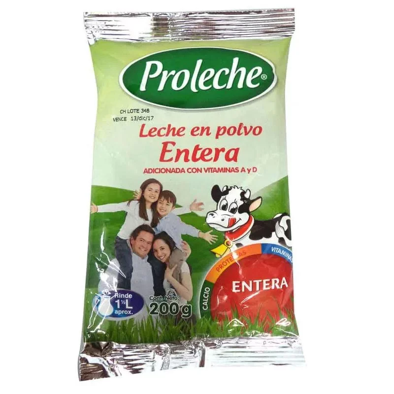 Leche Proleche Polvo 200  g/Entera