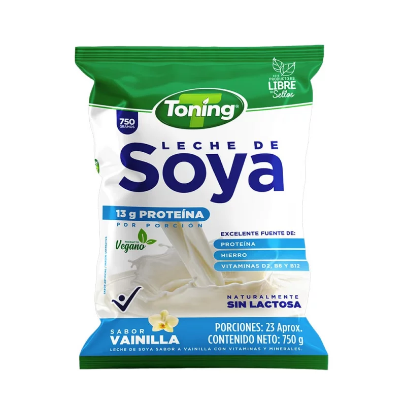Leche Soya Toning  Vainilla x 750 g
