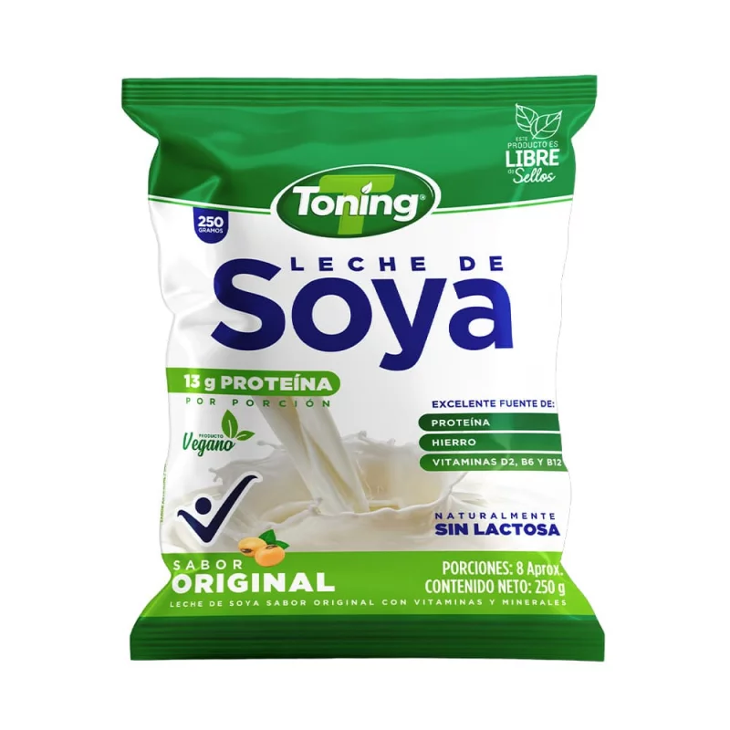 Leche Soya Toning Natural 250 g